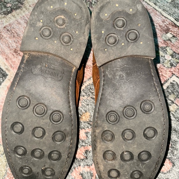 Thursday Boot Company Brown Leather Boots Cap-Toe Design main image 4